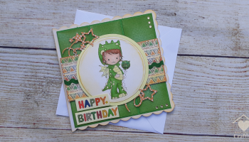 Polkadoodles Dragon Onesie Card Making Project