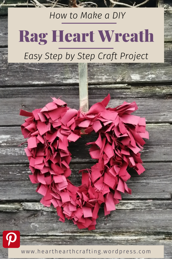 How to Make a DIY Rag Wreath for Valentines