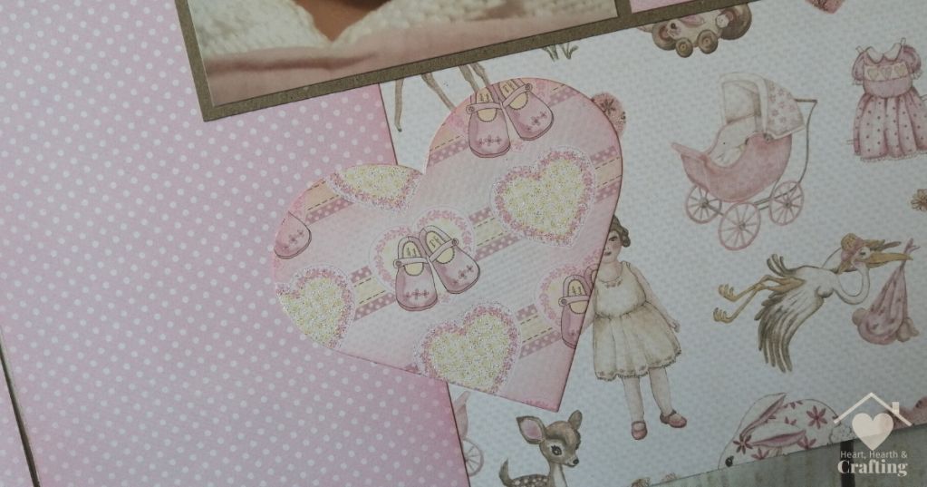 New Baby Scrapbook Layout with First Edition's It's a Girl Papers