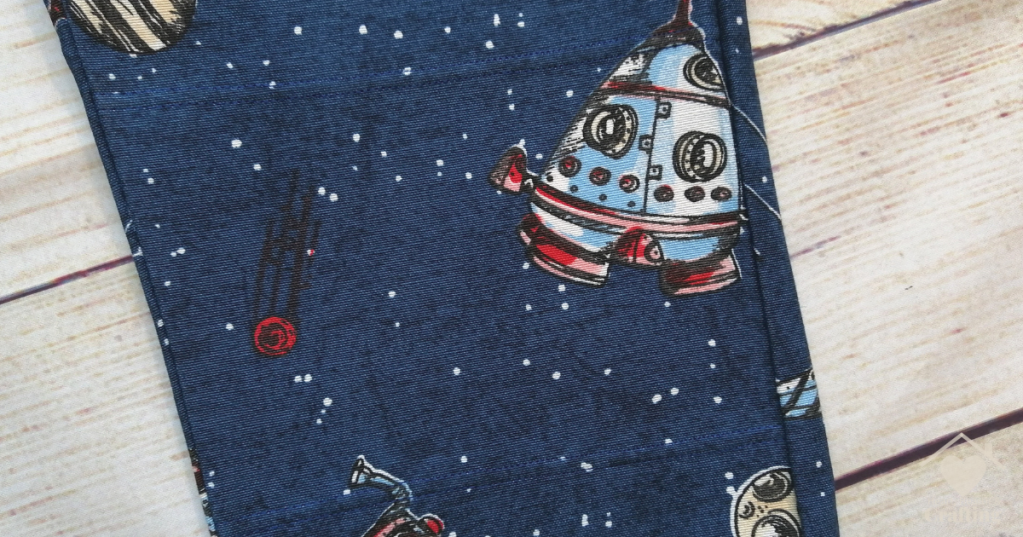 Peek-A-Boo Pattern's Rough & Tumble Pants in Space Denim - Sewing Project