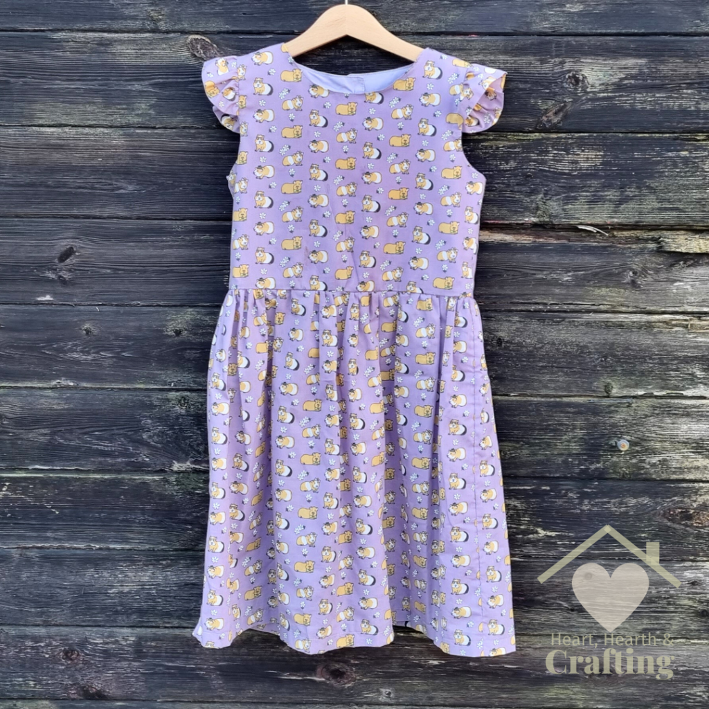Sewing a Guinea Pig Dress with Peek-A-Boo Pattern's Wildflower
