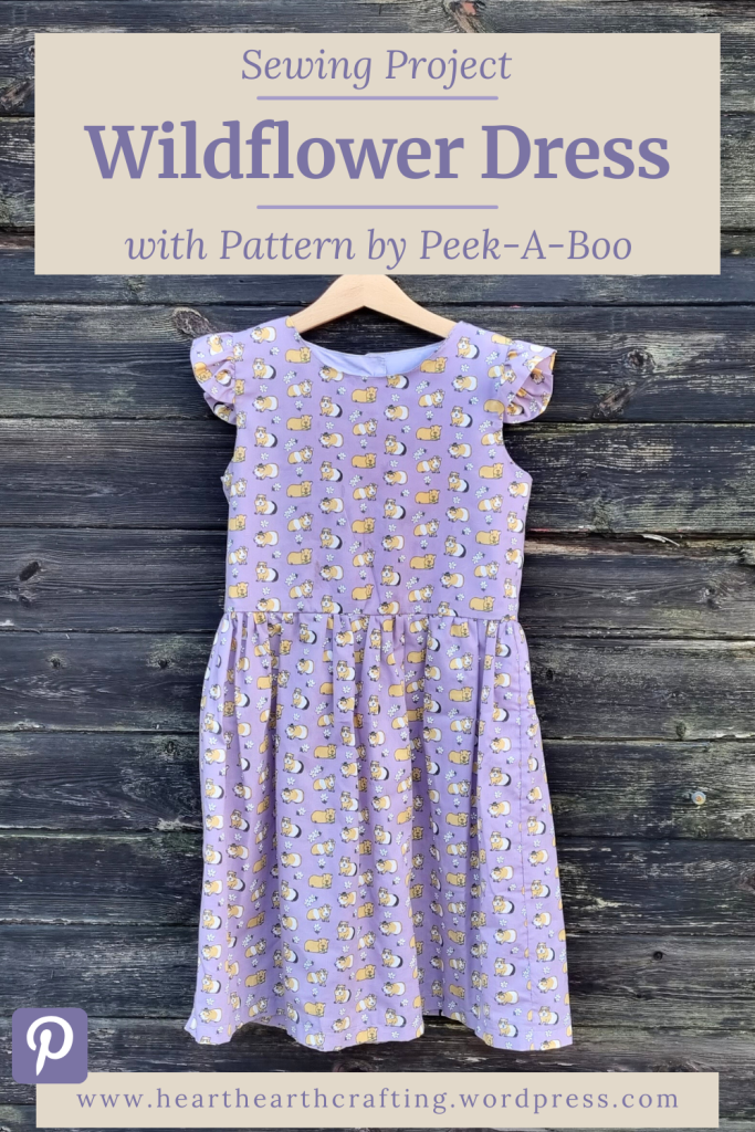 Sewing a Guinea Pig Dress with Peek-A-Boo Pattern's Wildflower Pinterest Pin